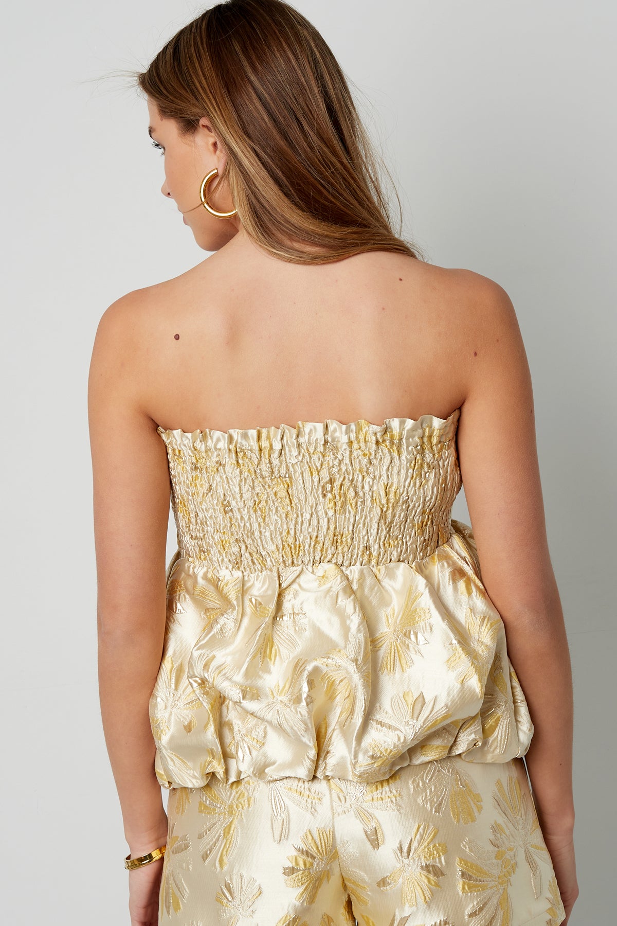 Zijdenmix Mouwloze Top Peplum Lente/Zomer