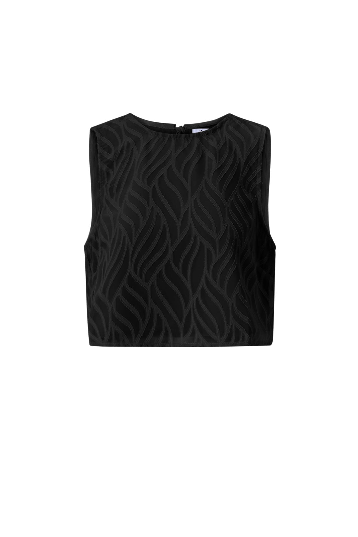 Geweven Polyestervezel Vrouwen Mouwloze Tops Elegante Botanische 2-delige Set