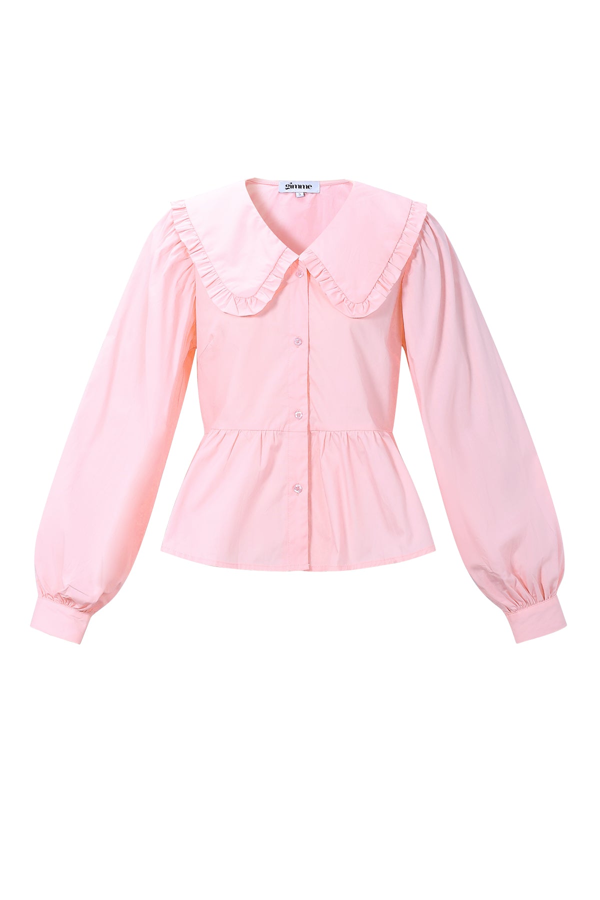 Katoenen blouses en overhemden Effen casual lente/zomerkleding