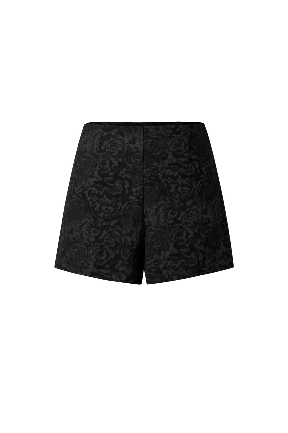 Geweven Polyestervezel Vrouwen Shorts Elegante Bloemenprint