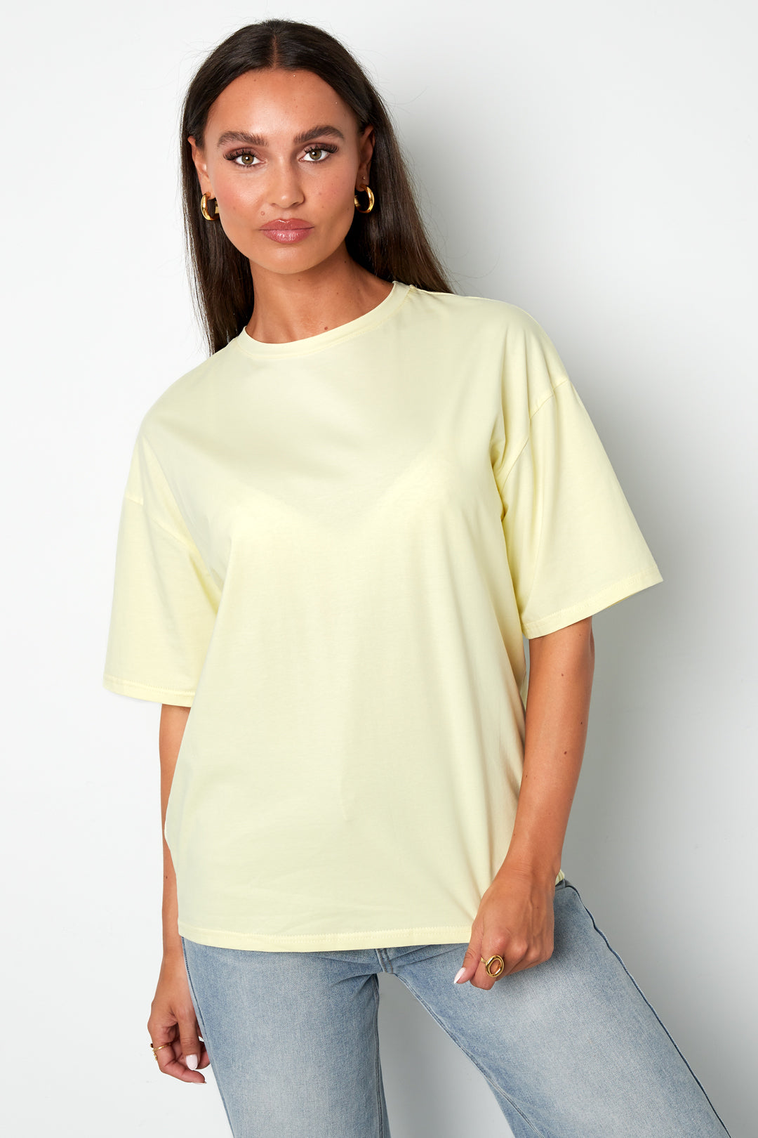 Cotton Vrouwen T-shirt Casual Letters