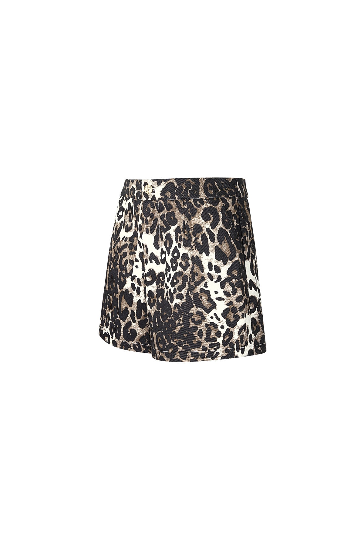 Katoen Vrouwen Shorts Luipaardprint Hoge Taille