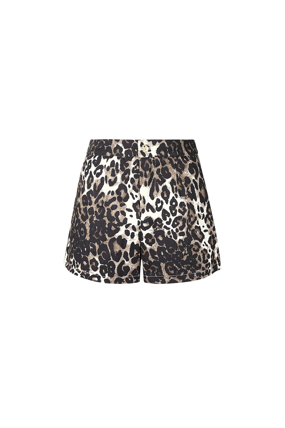Katoen Vrouwen Shorts Luipaardprint Hoge Taille