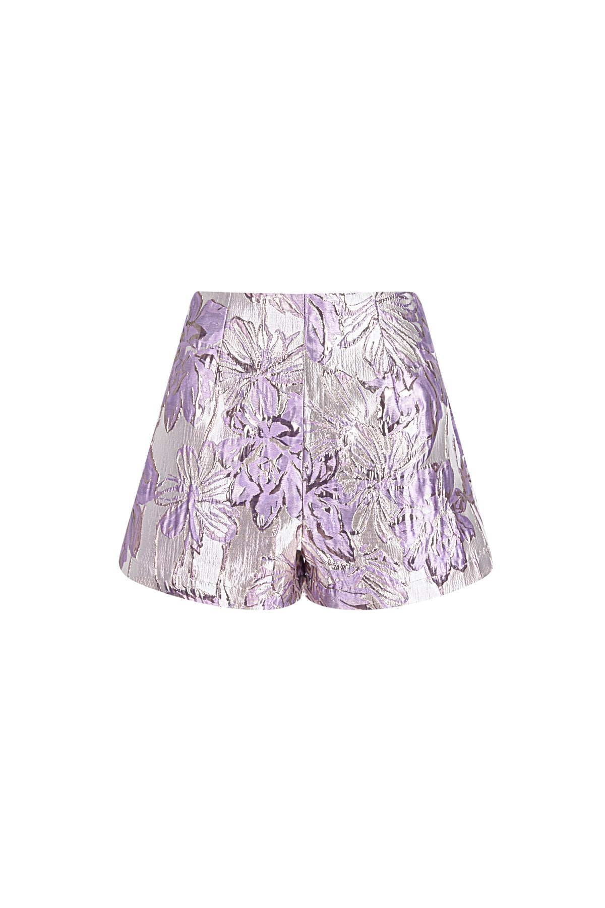 Polyester Vrouwen Hoge Taille Shorts Bloemenprint