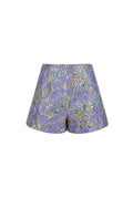Polyester Vrouwen Hoge Taille Shorts Bloemenprint
