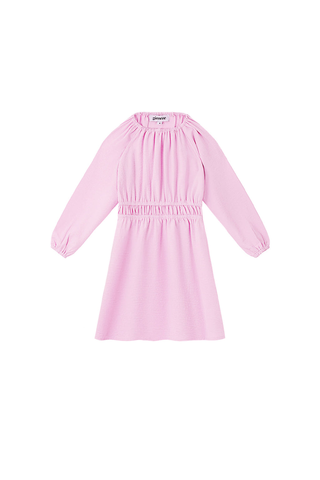 Polyester Vrouwen Mini Jurk Plooien Elastische Taille