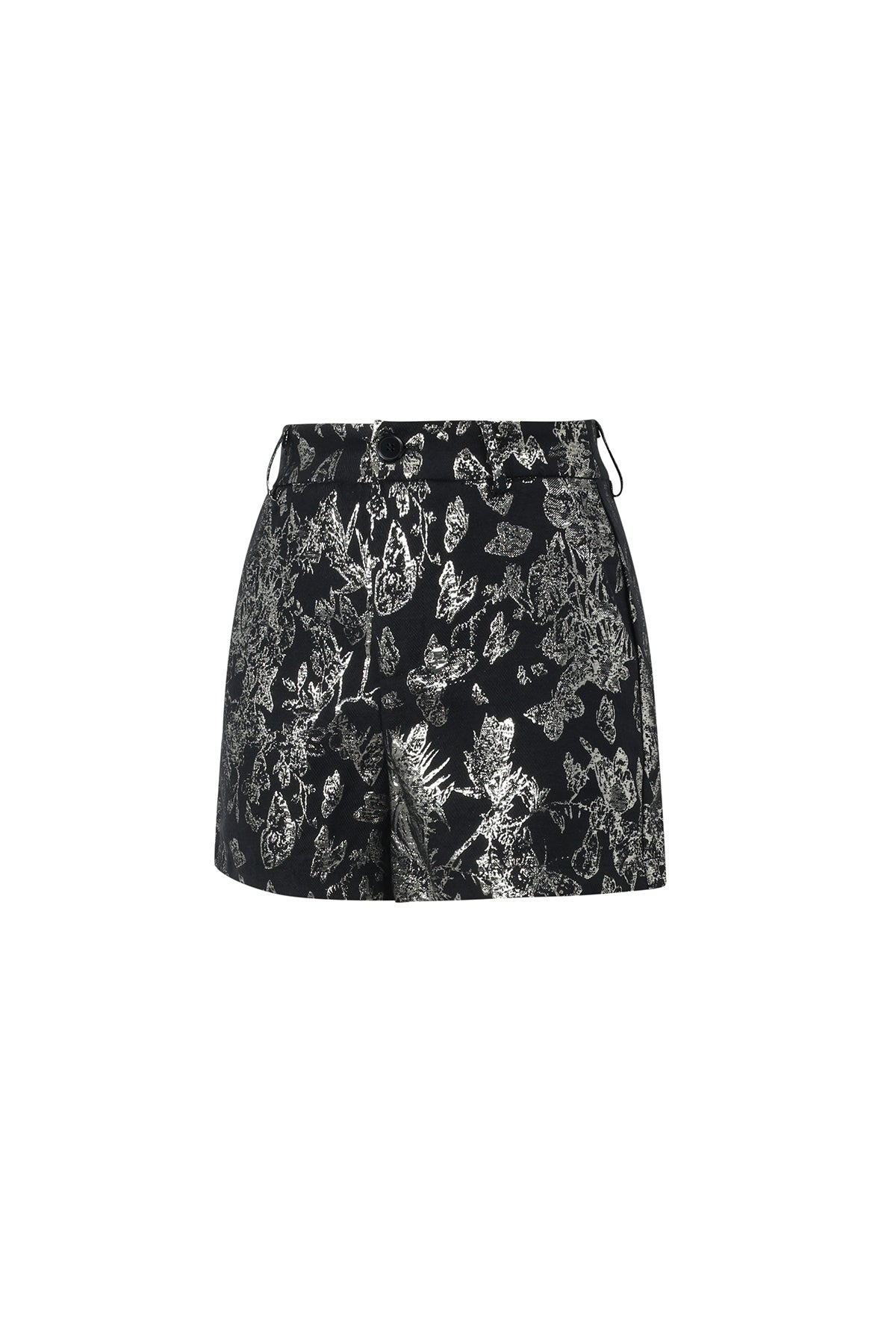 Geweven Polyestervezel Vrouwen Shorts Elegante Bloemenprint