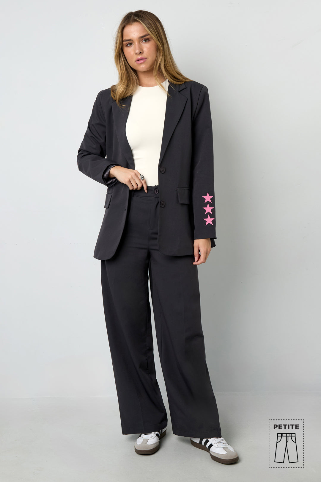 Geweven Polyestervezel Vrouwen Rechte Broek Casual Herfst/Winter