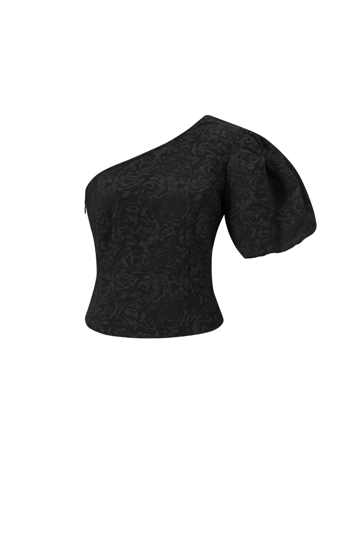 Geweven Polyestervezel Vrouwen Een-schouder Top Elegante Bloemenprint