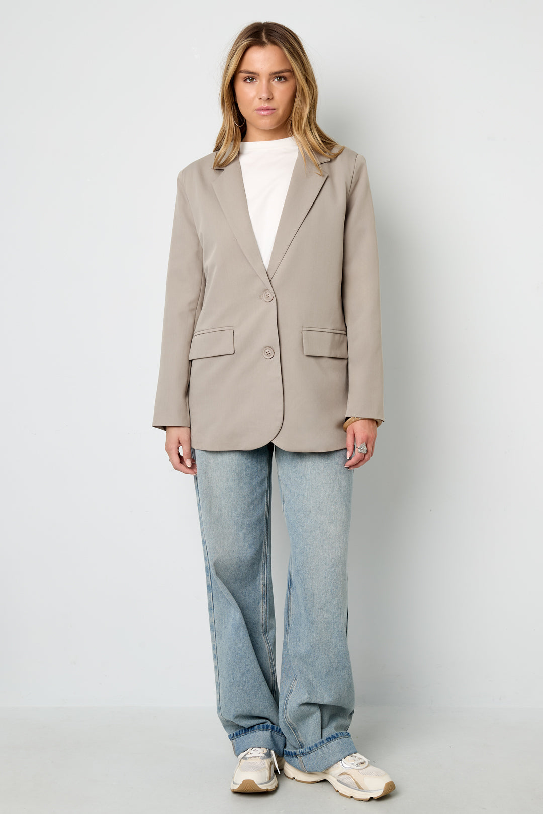 Geweven Polyestervezel Vrouwenpak Elegant Letters