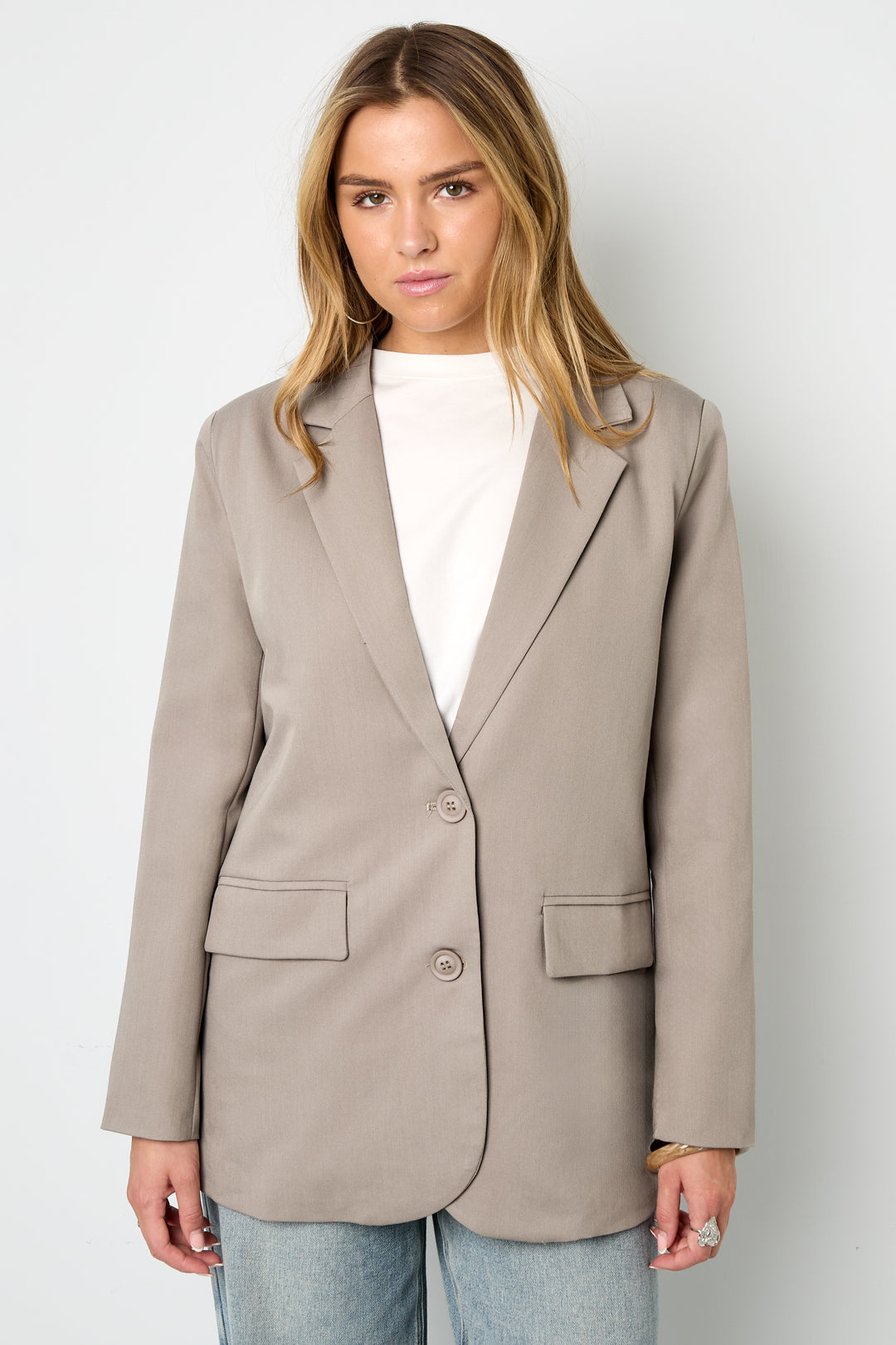 Geweven Polyestervezel Vrouwenpak Elegant Letters